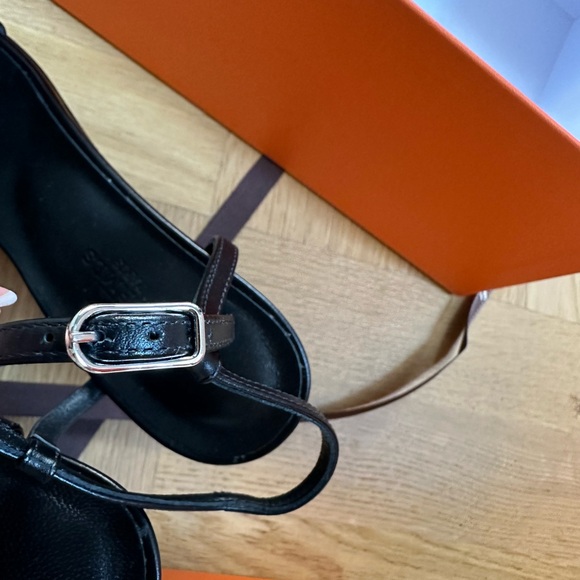 Hermes Heden 80 Sandal size 37 in calfskin authentic and brand new - Picture 9 of 10